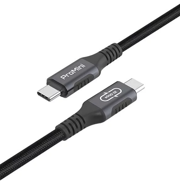 ProMini Type-C to Type-C USB4.0 20Gbps 超高速螢幕線 (2m)